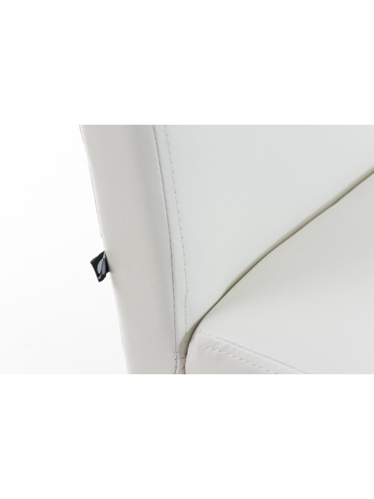 Silla de comedor Ina marrón oscuro, blanco