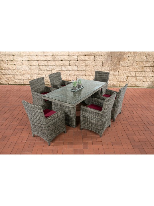 Grupo de asientos Fontana Ruby Red, gris jaspeado Grupo de asientos Fontana Ruby Red, gris jaspeado