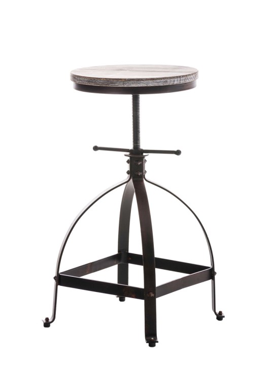 Taburete Raja, madera, bronce Taburete Raja, madera, bronce