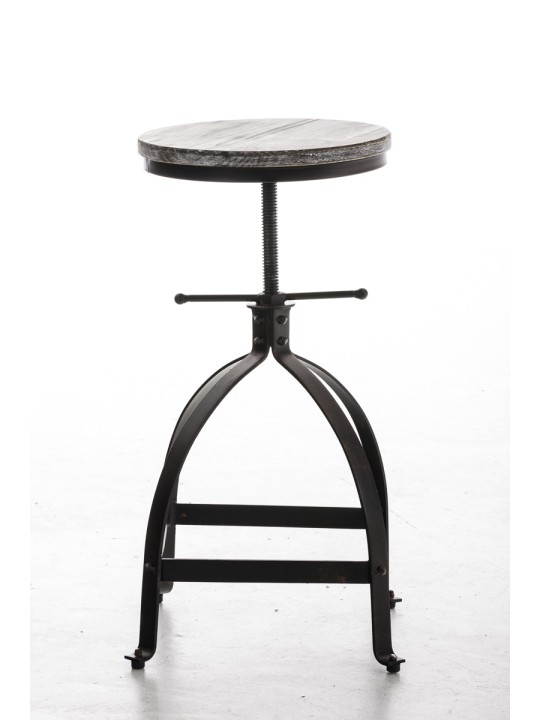 Taburete Raja, madera, bronce Taburete Raja, madera, bronce