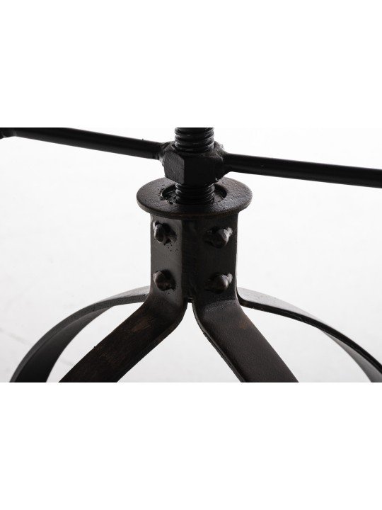 Taburete Raja, madera, bronce Taburete Raja, madera, bronce