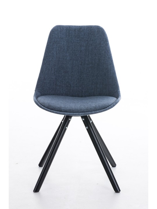 Silla Pata de Palo Tela Redonda, azul