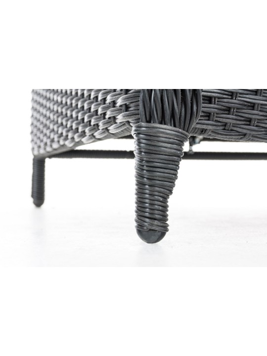 Sillón Breno incl. taburete antracita, negro Sillón Breno incl. taburete antracita, negro