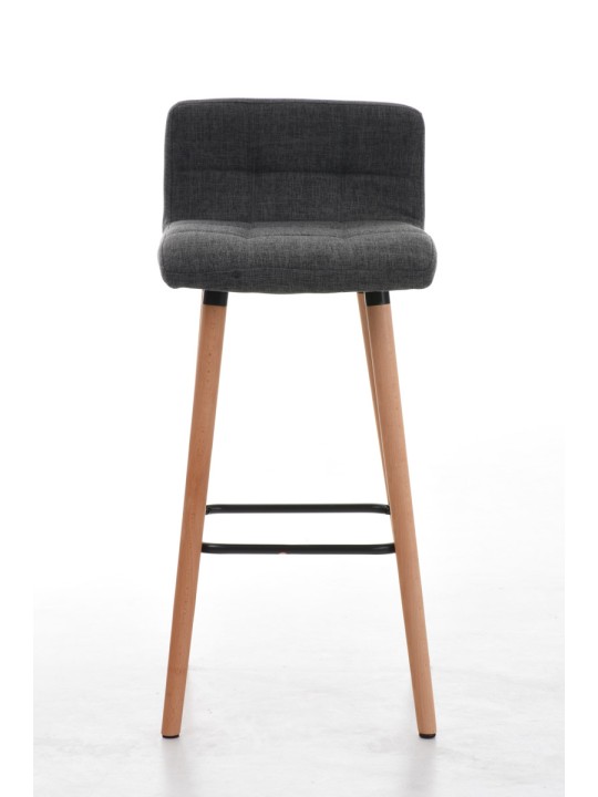 Taburete de bar Lincoln tela, gris claro