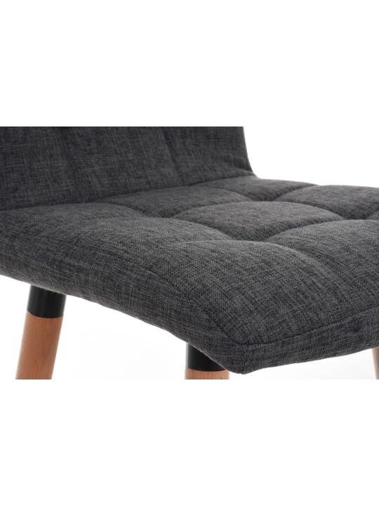 Taburete de bar Lincoln tela, gris claro