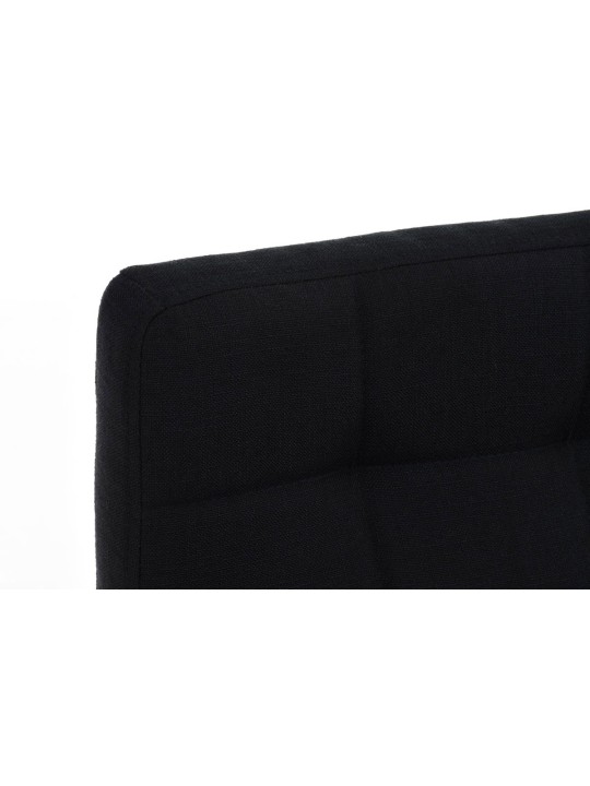 Taburete de bar Lincoln tela, negro