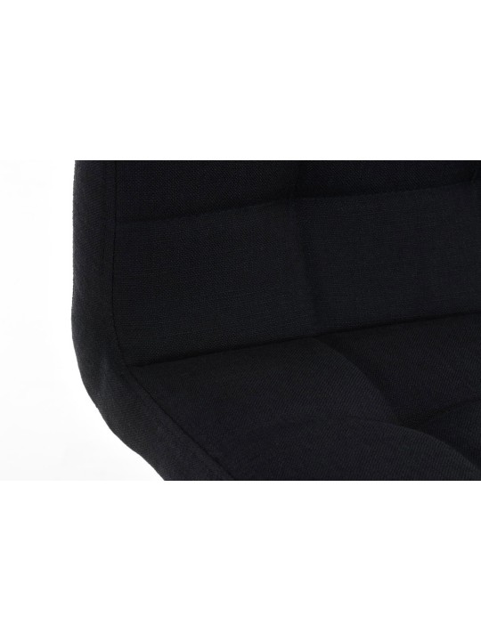 Taburete de bar Lincoln tela, negro