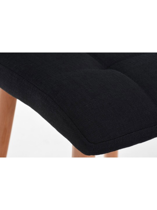 Taburete de bar Lincoln tela, negro