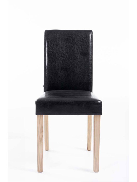 Silla de comedor Ina natura, negro