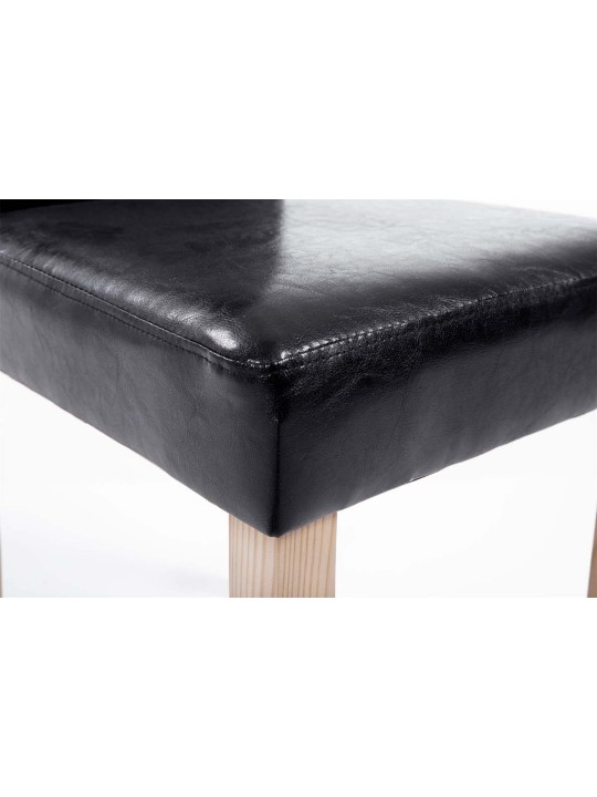 Silla de comedor Ina natura, negro