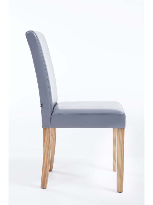 Silla de comedor Ina natura, gris