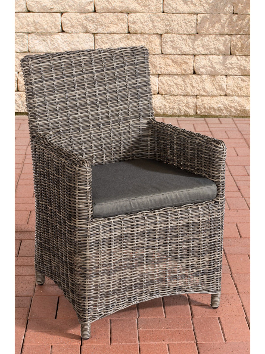 Silla Fontana / Sankt Marlo Antracita 5mm, gris jaspeado