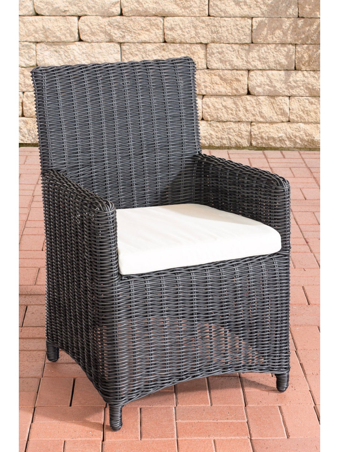 Silla Fontana / Saint Marlo Crema 5mm, negro