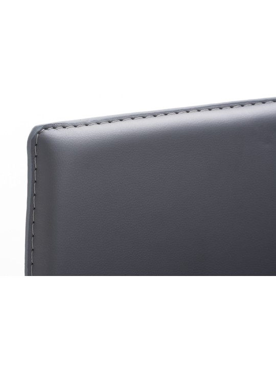 Taburete de bar Avola cuero plano E78, gris