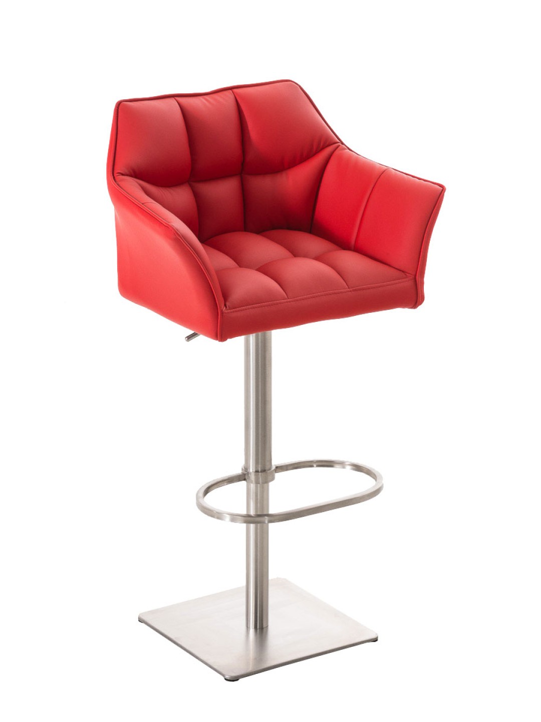 Taburete de bar Damaso E, rojo