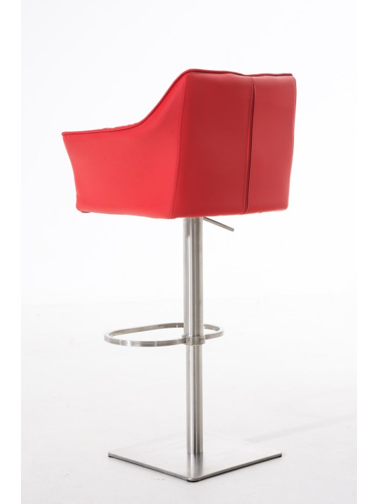 Taburete de bar Damaso E, rojo