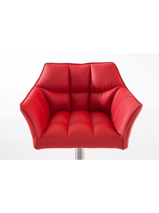 Taburete de bar Damaso E, rojo