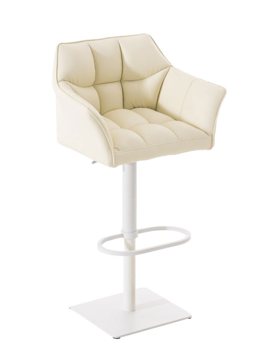 Taburete de bar Damaso W, crema