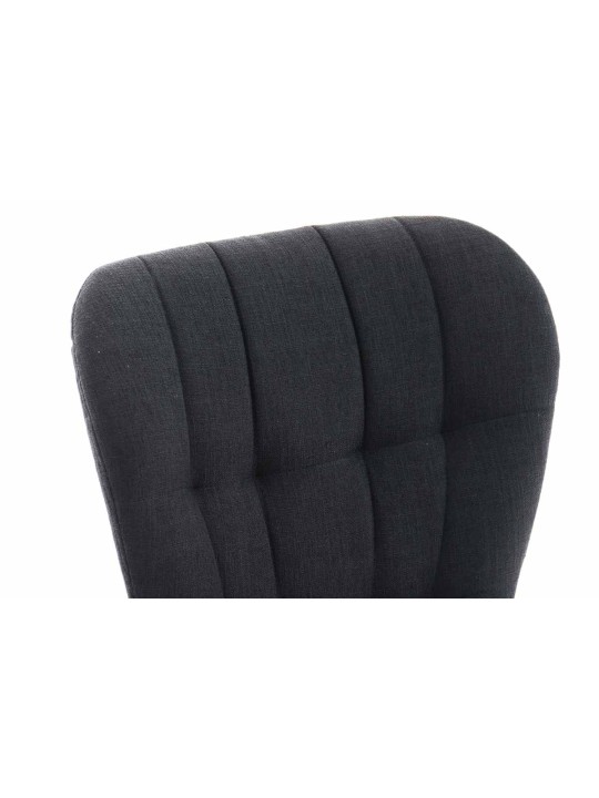 Silla Elda tela natural, negro