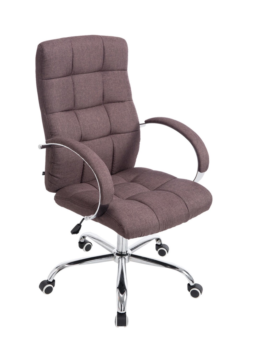 Silla de oficina Mikos tela, marrón