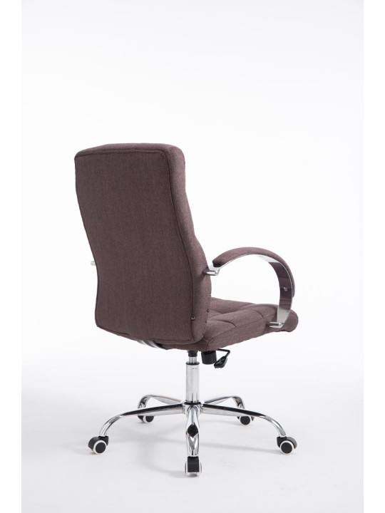 Silla de oficina Mikos tela, marrón
