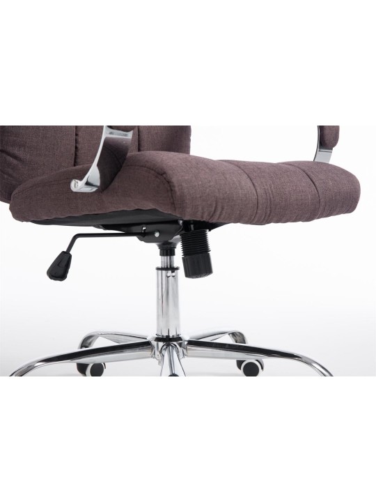 Silla de oficina Mikos tela, marrón
