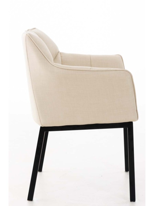 Silla de comedor Octavia B tela, crema