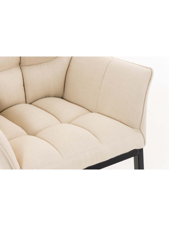 Silla de comedor Octavia B tela, crema