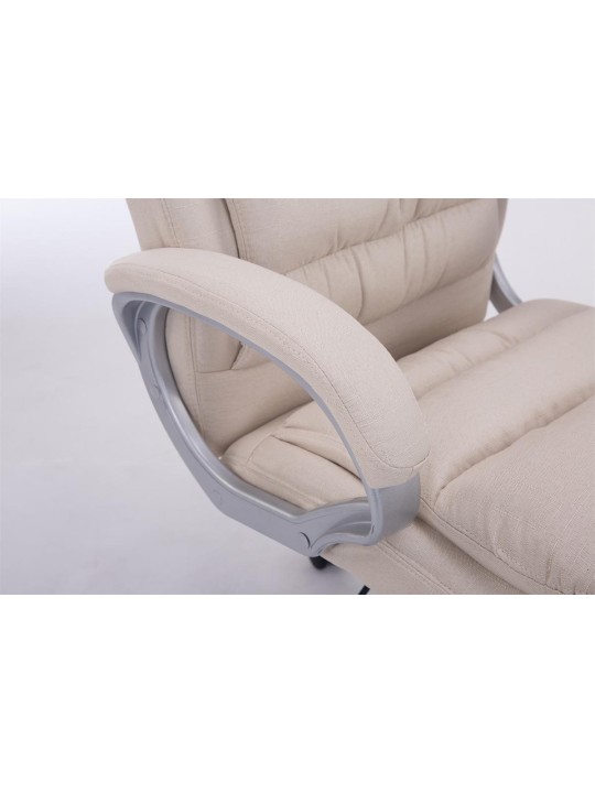 Silla de oficina BIG tela Vancouver, crema