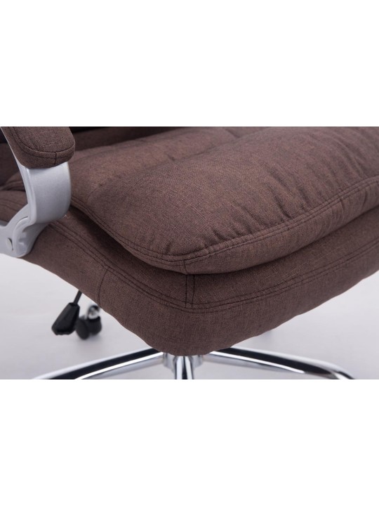 Silla de oficina BIG tela Vancouver, marrón