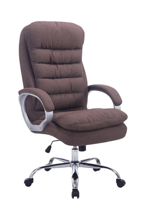 Silla de oficina BIG tela Vancouver, marrón