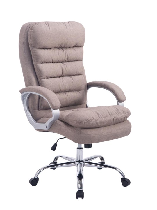 Silla de oficina BIG tela Vancouver, taupe