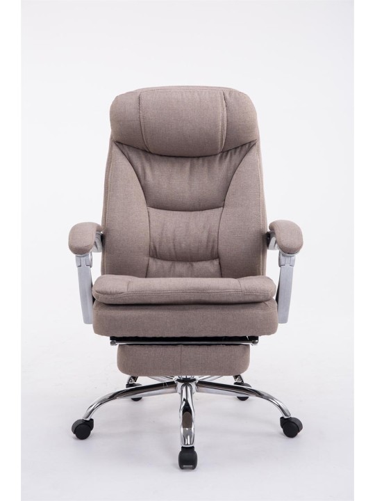 Silla de oficina XL tela Troy, taupe