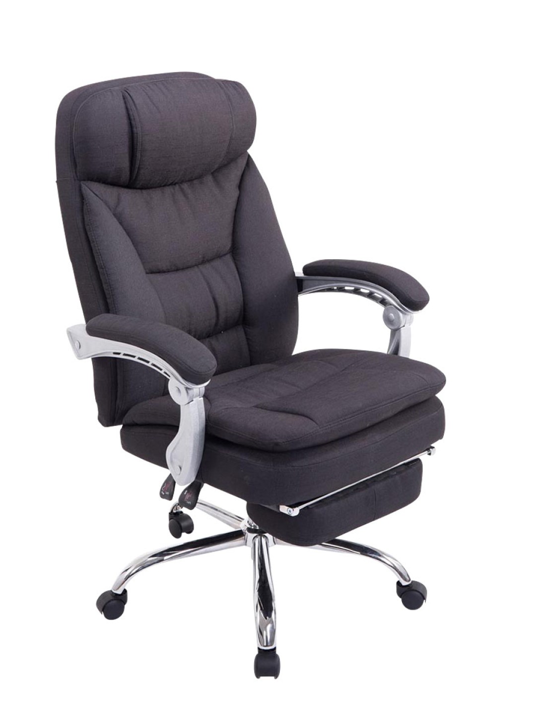 Silla de oficina XL tela Troy, negro