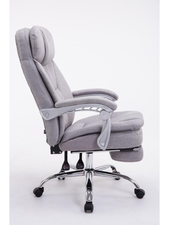Silla de oficina XL tela Troy, gris