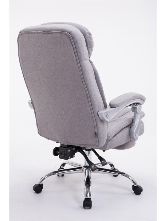 Silla de oficina XL tela Troy, gris