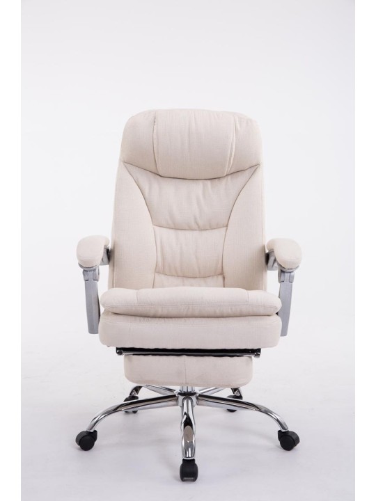Silla de oficina XL tela Troy, crema