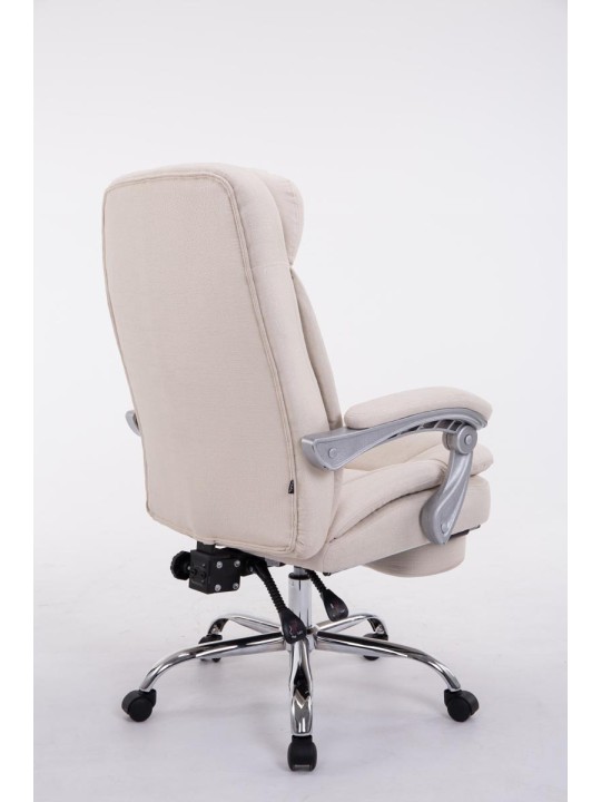 Silla de oficina XL tela Troy, crema