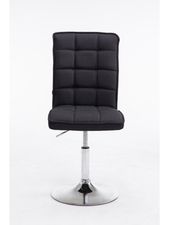 Silla de comedor Peking V2 tela, negro