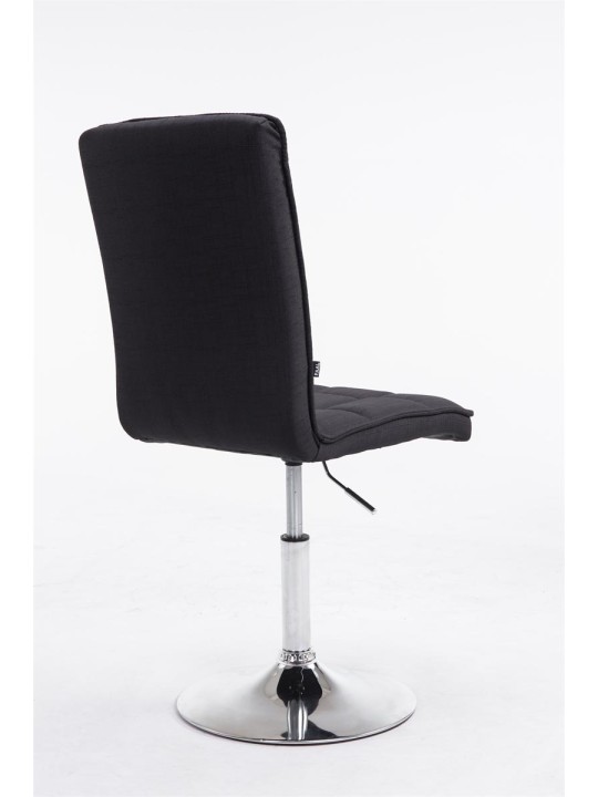 Silla de comedor Peking V2 tela, negro