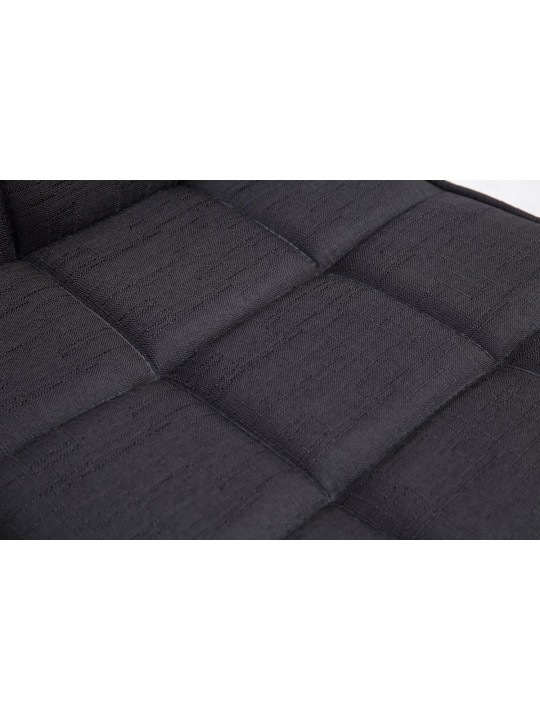 Silla de comedor Peking V2 tela, negro