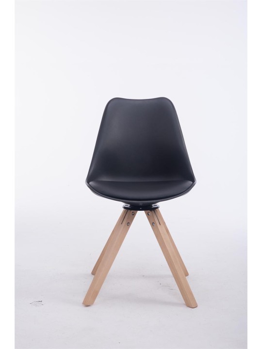 Silla de visita giratoria Troyes Natura Square, negro