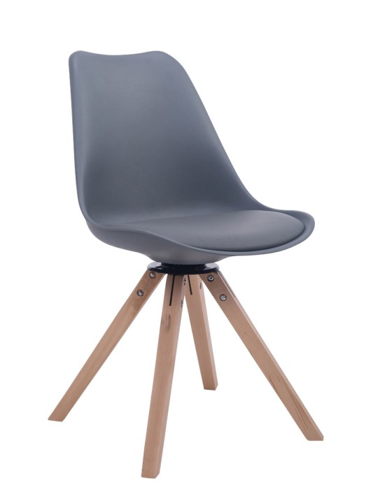 Silla de visita giratoria Troyes Natura Square, gris