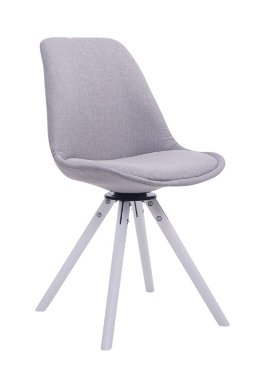 Silla de Visita Troyes Giratoria Tela Redonda, gris Silla de Visita Troyes Giratoria Tela Redonda, gris
