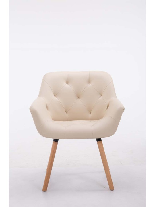 Silla de visita Cassidy natura, crema Silla de visita Cassidy natura, crema