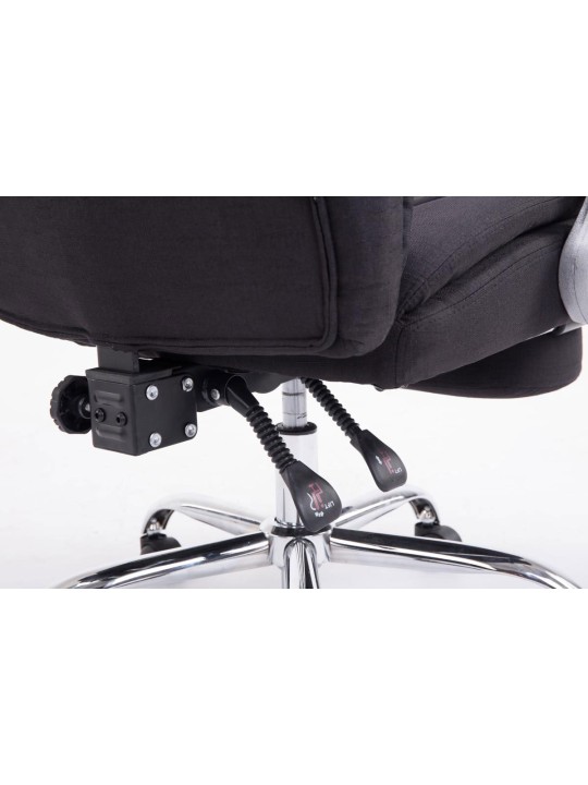 Silla de oficina XL tela Troy, negro