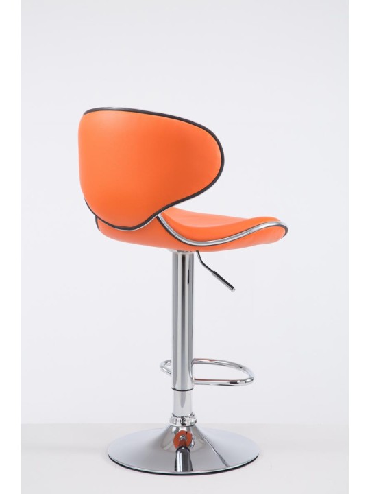 Taburete de bar Las Vegas V2 cromo, naranja