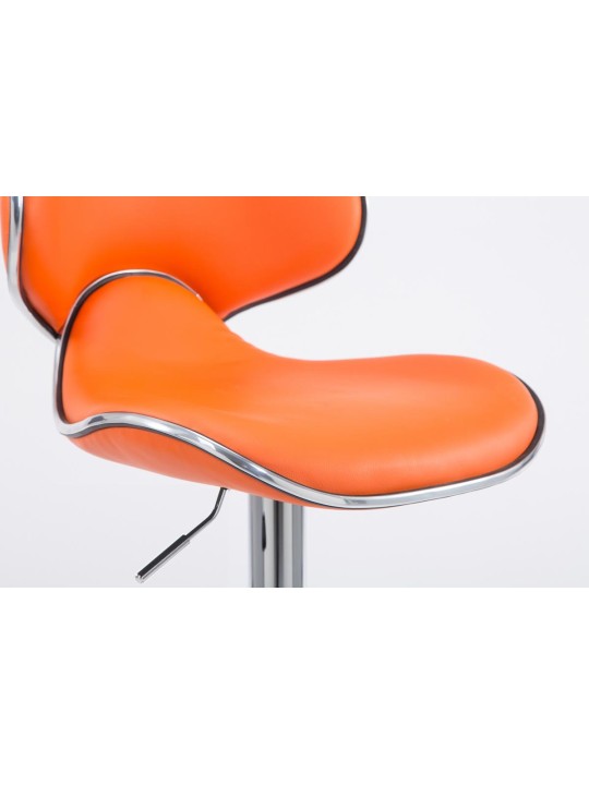 Taburete de bar Las Vegas V2 cromo, naranja