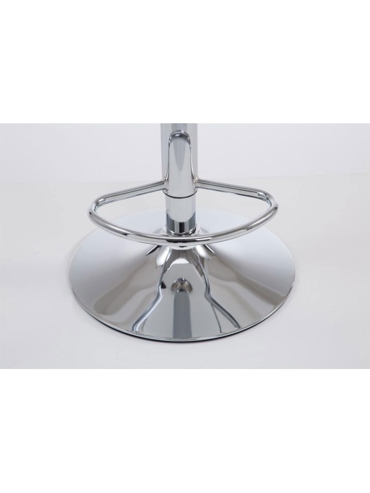 Taburete de bar Las Vegas V2 cromo, crema