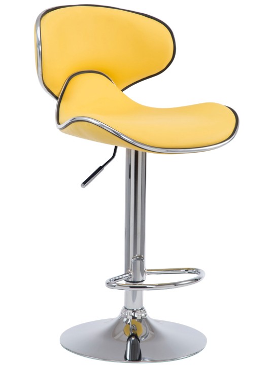 Taburete de bar Las Vegas V2 cromo, amarillo Taburete de bar Las Vegas V2 cromo, amarillo